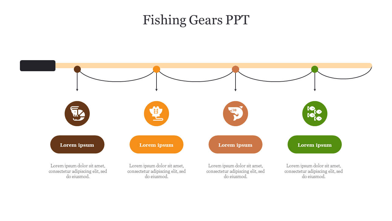 Fishing Gears PPT Presentation Template and Google Slides